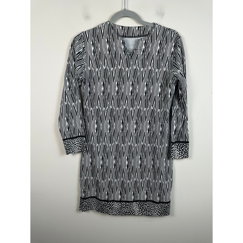 Coolibar Tunic Tops Women S Red Black White Excellent Bundle 2 UPF 50+ Geometric - Picture 9 of 11